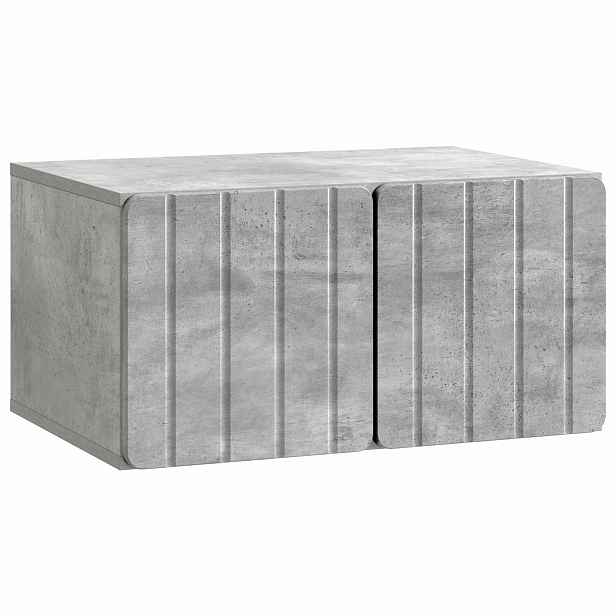 vidaXL Nástěnná TV skříň 59,5 x 41 x 30 cm Betonově šedá