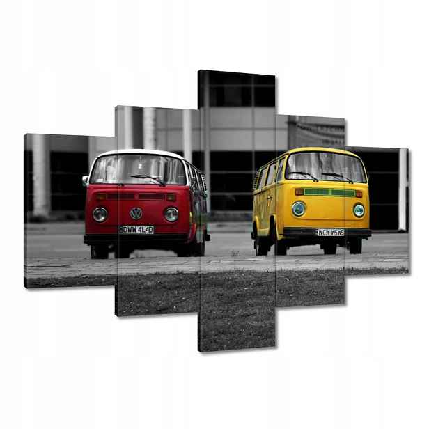 Obrazy 100x70 Červená a žlutá Vw