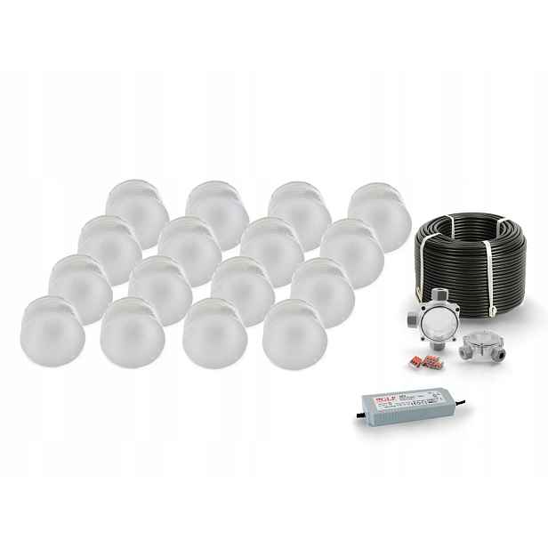 16x Led nájezdové svítidlo 12V IP68 Bz Kolo Ø 7,5