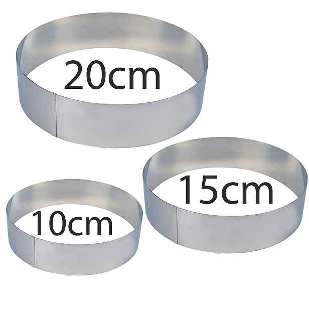 Cake Baking Tool No.77462 Vykrajovací forma, 3 ks Kruh