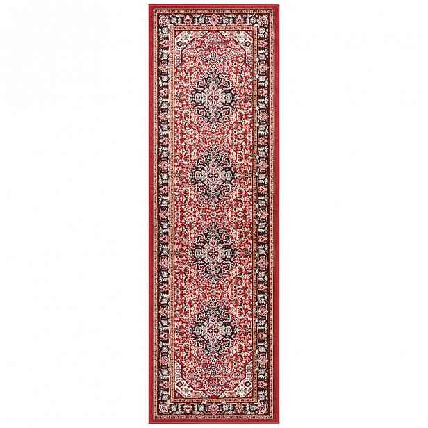 Červený koberec Nouristan Skazar Isfahan, 80 x 250 cm