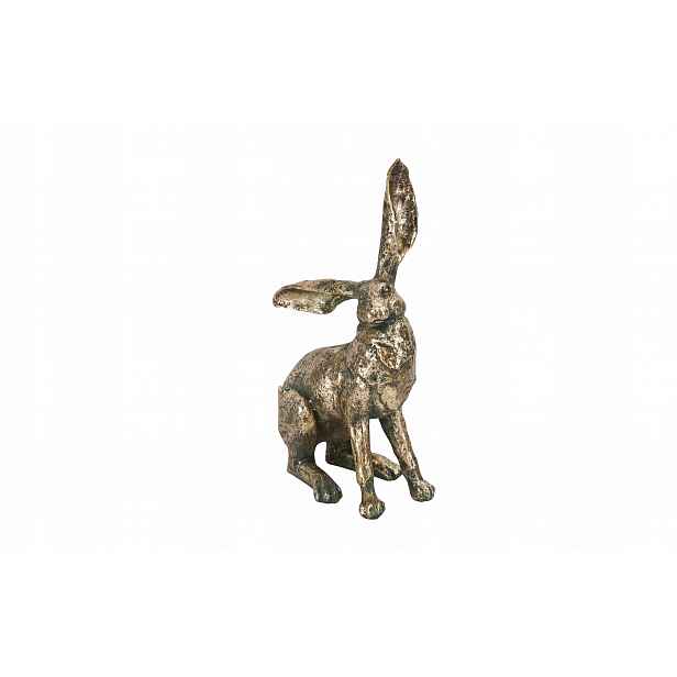 Plastová figurka Zajíc 36,5 cm Zlatá GJ0017