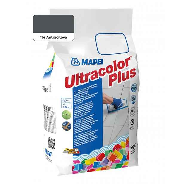 Spárovací hmota Mapei Ultracolor Plus 5 kg 114 antracitová