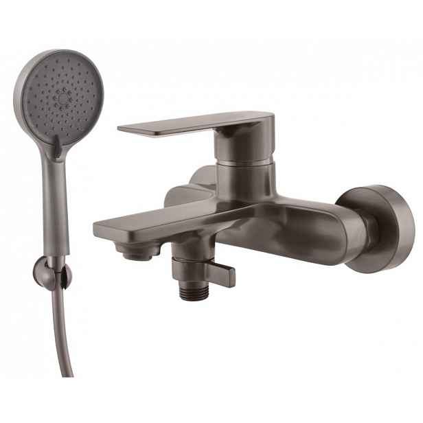 Vanová baterie RAV SLEZÁK NIL se sprchovým setem 150 mm metal grey NL154.5/1MG