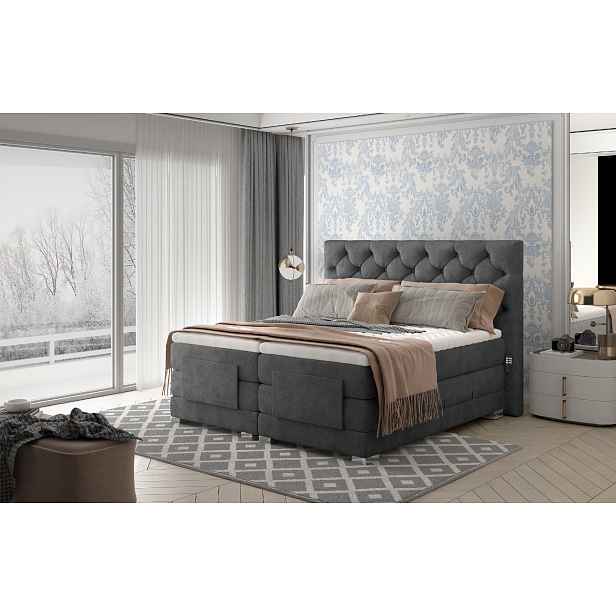 Boxspring Clover Rozměr: 140 x 200 cm, látka: Dora 95