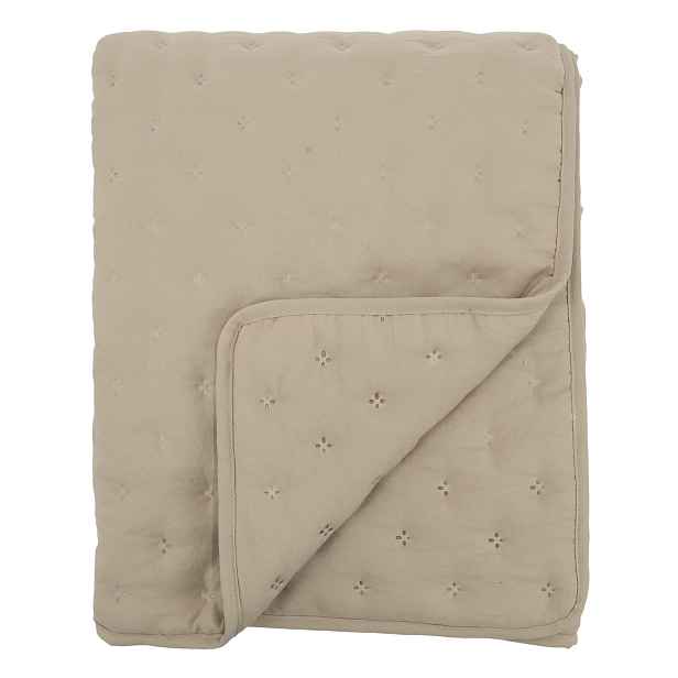 Měkká béžová prošívaná deka / přehoz Aix Soft – 180*130 cm Chic Antique