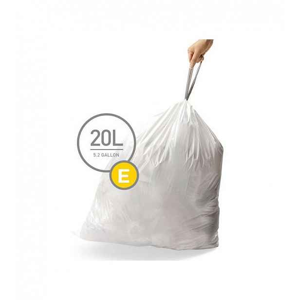 Simplehuman - Sáčky do odpadkového koše 20 l, typ E, 20 ks CW0164