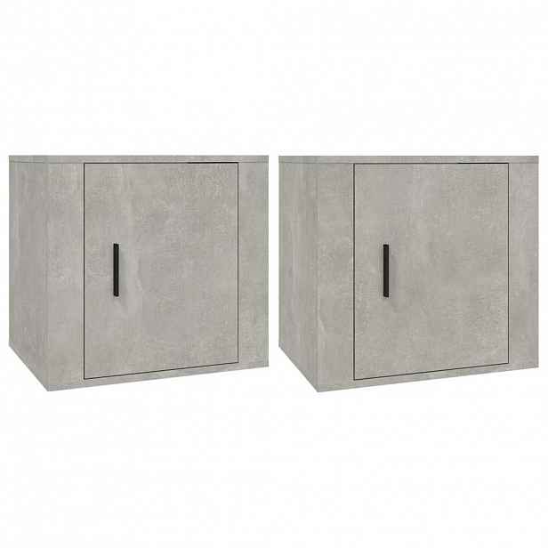 vidaXL Noční stolky 2 ks betonově šedé 50x39x47 cm