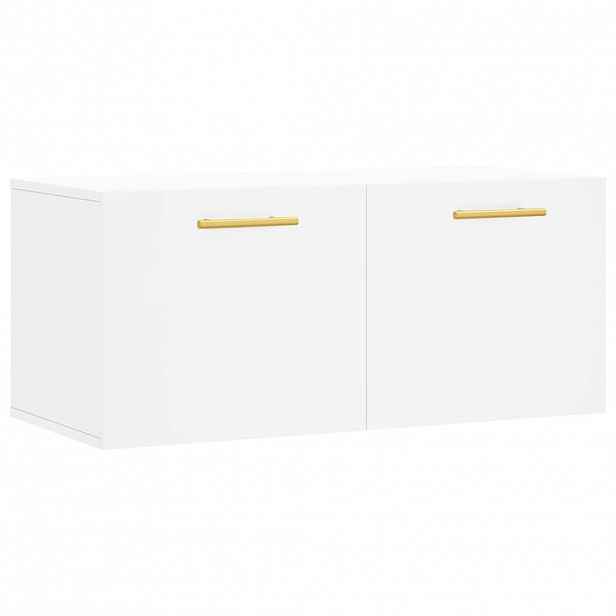 vidaXL Nástěnná skříňka bílá 80 x 36,5 x 35 cm kompozitní dřevo