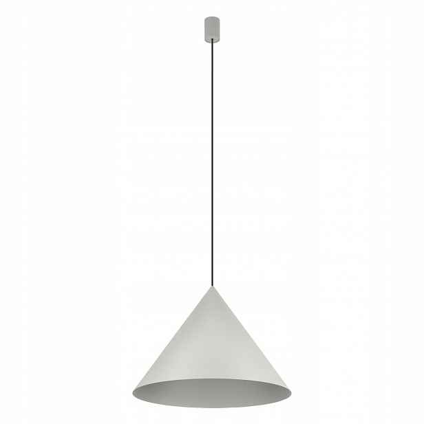 Šedá závěsná lampa Zenith s nastavitelnou výškou nad jídelní stůl Nowodvorski