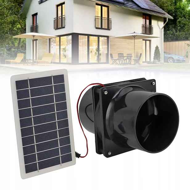 10W 12V solární ventilátor napájený energií