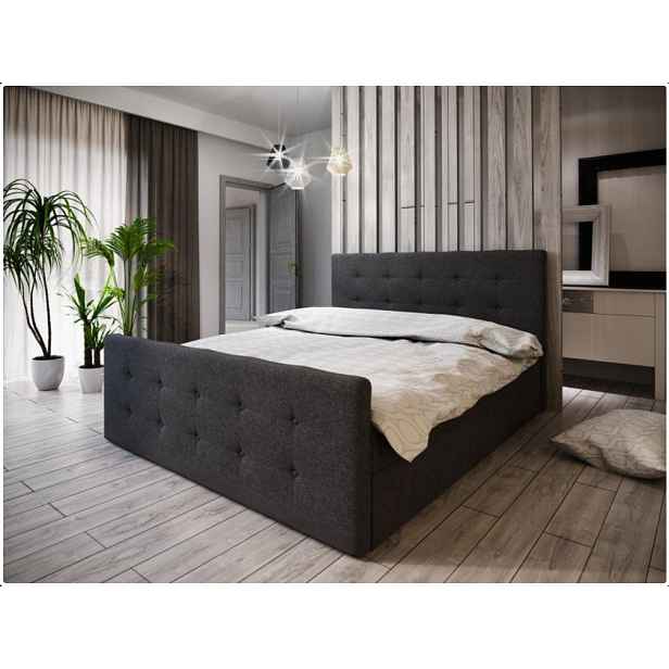 Čalouněná postel VASILISA I 180x200, antracit