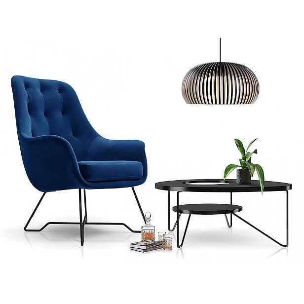 Designové křeslo MILEY - modré