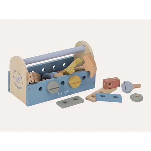 Little Dutch Box s nářadím dřevěný Blue