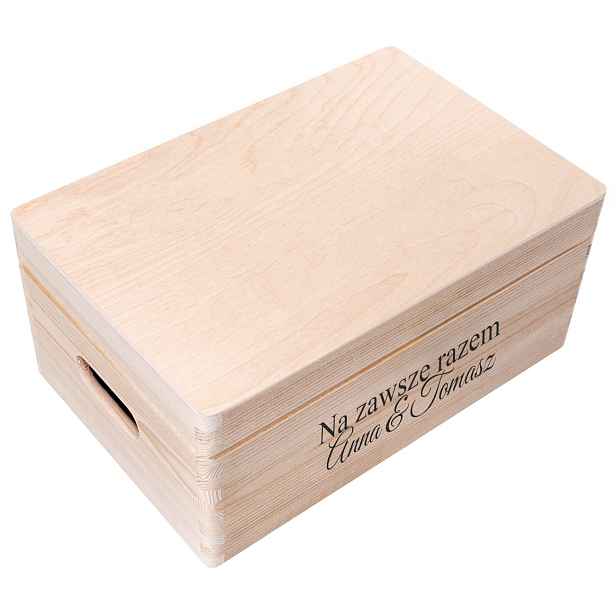 Personalizovaná krabička svatební 30 x 20 cm s potiskem na obálky spousta vzorů