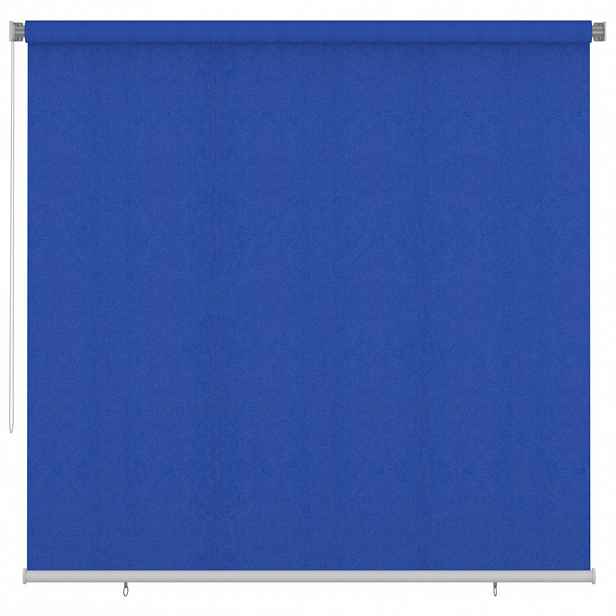vidaXL Venkovní roleta 240 x 230 cm modrá HDPE