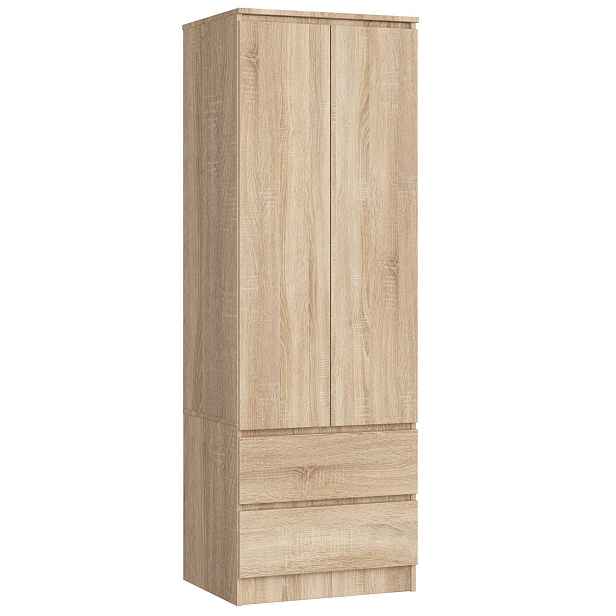 Ak furniture Šatní skříň Star 60 cm dub sonoma