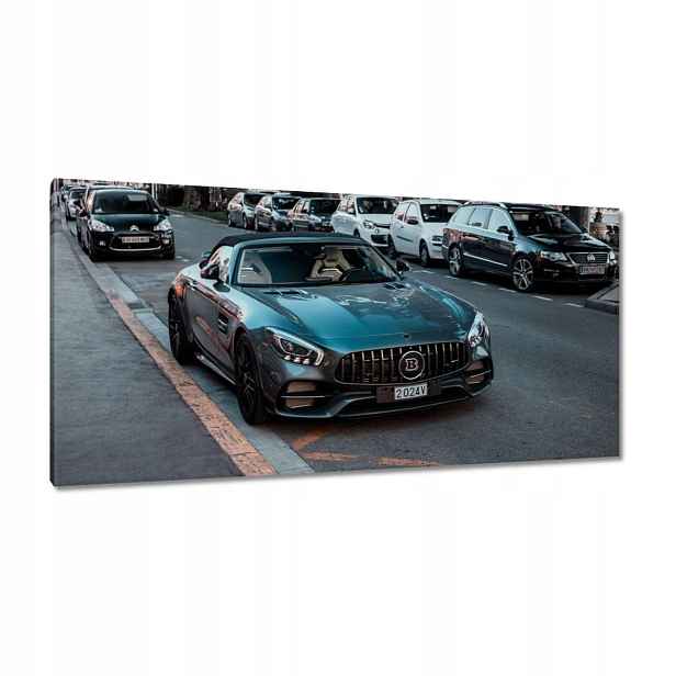 Obrazy 115x55 Černé auto Bentley