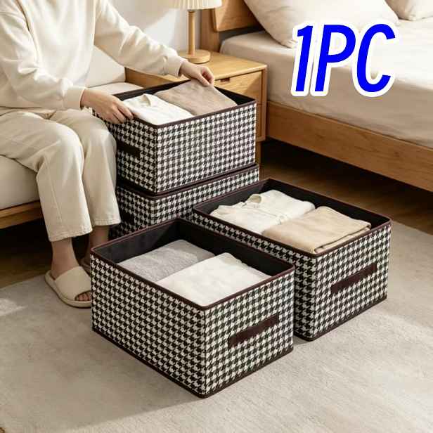 TEMU 1 ks Velkokapacitní úložný box, skládací úložný koš pro domácnost, přenosný skládací box na oblečení a přikrývky, organizér na balení oblečení a