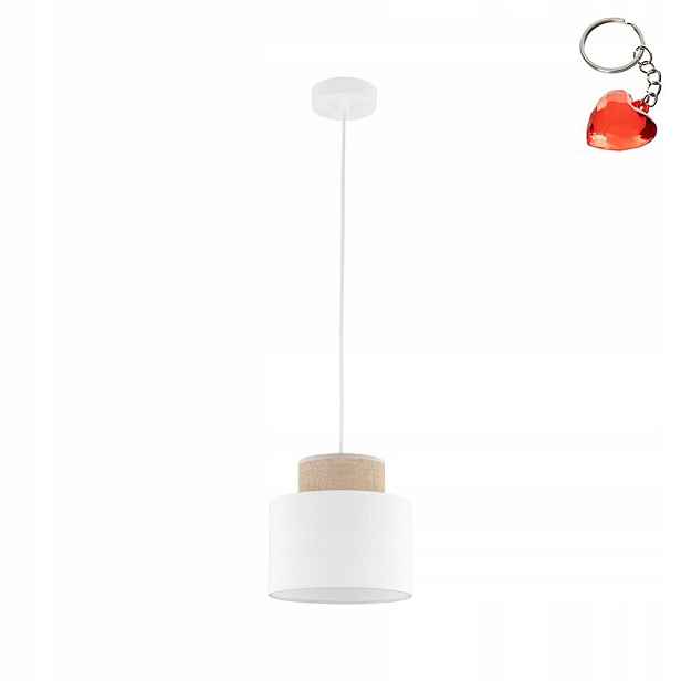 Závěsné svítidlo Duo White Juta 10078 Tk Lighting