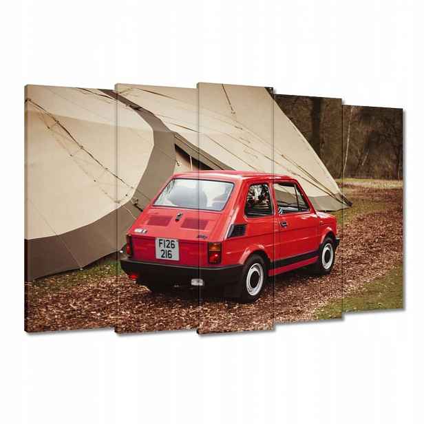 Obrazy 150x95 Červený malý Fiat 126p