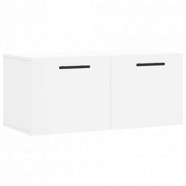 vidaXL Nástěnná skříňka bílá 80 x 36,5 x 35 cm kompozitní dřevo