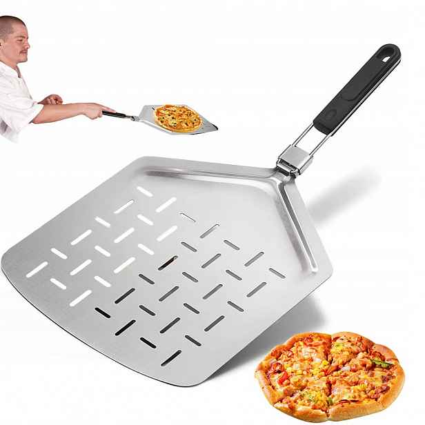 Lopata Na Pizzu Skládací Zásuvka Podnos Nerezová Ocel Inox Profesionální