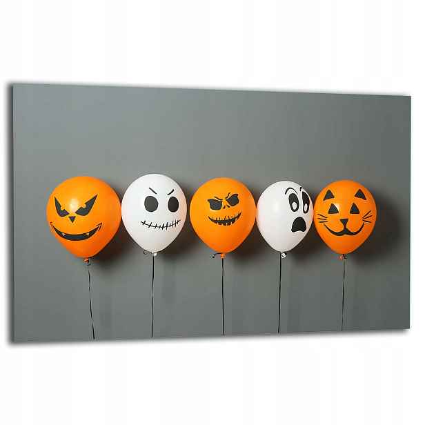 7v1 Skleněná Ochranná Deska Na Sporák 80x52 Halloween