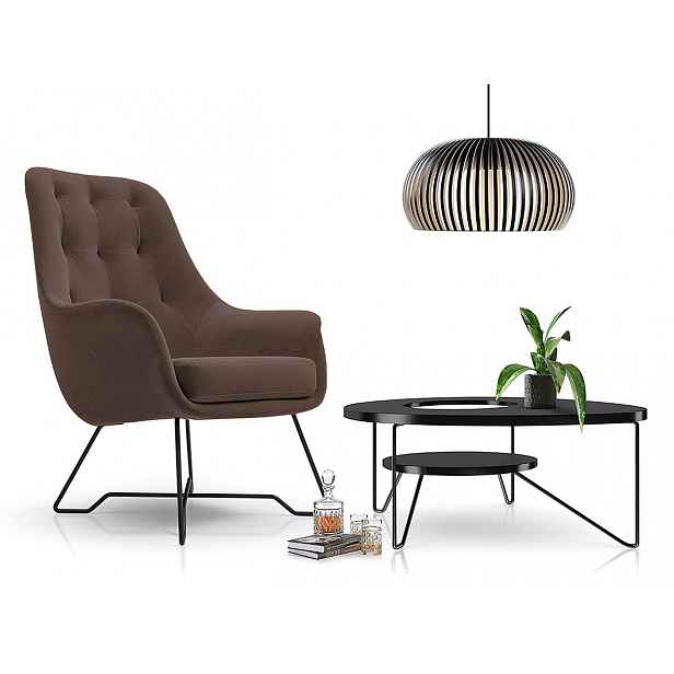 Designové křeslo MILEY - taupe