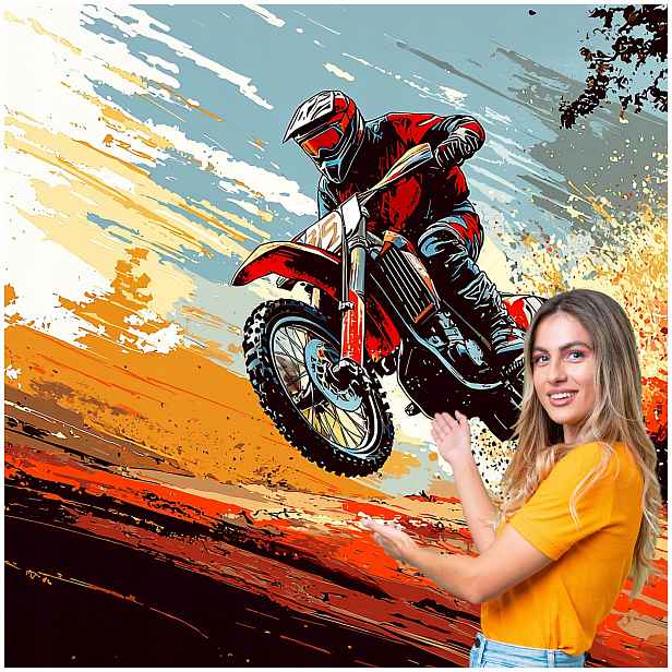 Fototapeta 3D Pro Mládež Auto Motocykl 490x260 DMSM12F