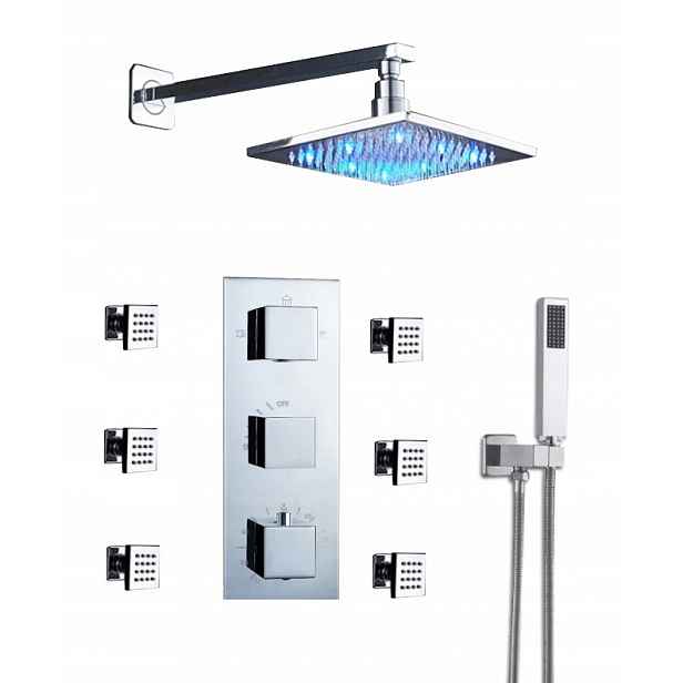 Sprchový Set Podomítkový Led Termostat