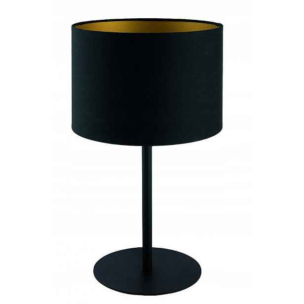 Stolní lampa Alice Černá Zlatá Abažur 1xE27 40,5 cm Stolní lampa Kabinet