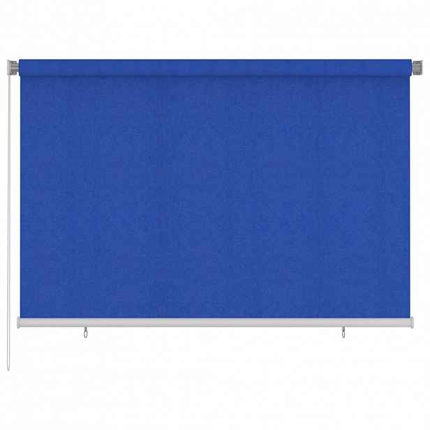 vidaXL Venkovní roleta 220 x 140 cm modrá HDPE