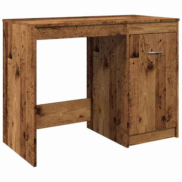 vidaXL Psací stůl old wood 100 x 50 x 76 cm kompozitní dřevo