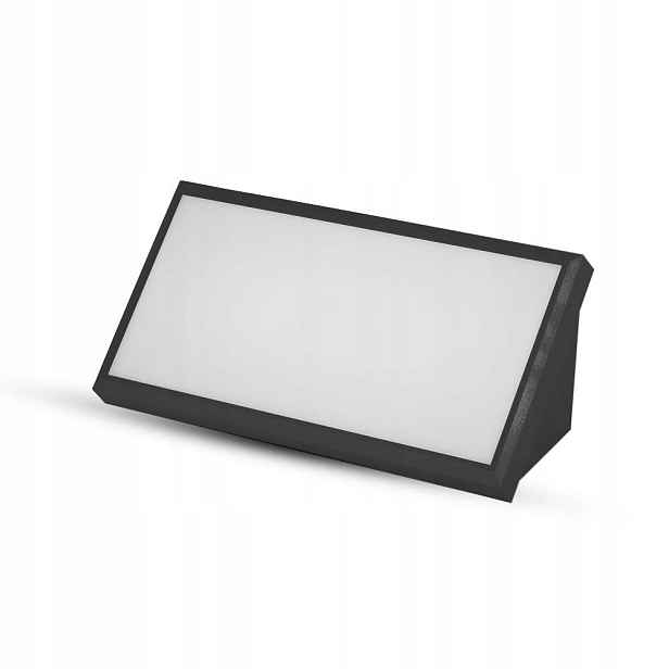 Nástěnné venkovní zahradní Led svítidlo šikmé 20W černé 6400K V-tac