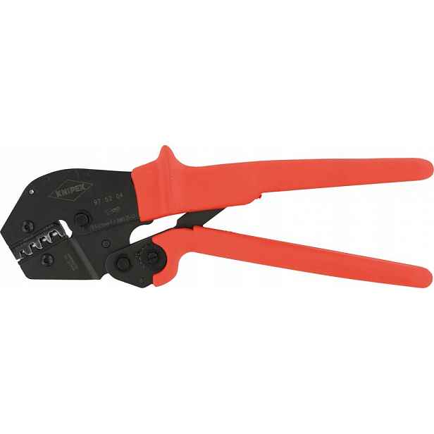 Pákové kleště pro lisování 0,1-2,5qmm, pro neizolované konektory. Knipex