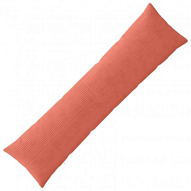 vidaXL Povlak na polštář ALMELO Červená oranžová 40 x 145 cm manšestr
