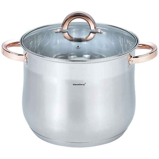 Hrnec 8,6 L Gastronomický Velký Indukce Plyn Rose Gold Klausberg