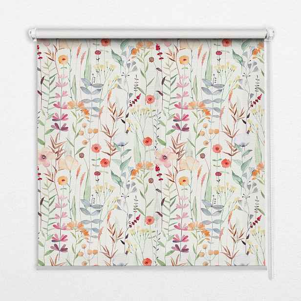 TULUP VNITŘNÍ roleta - okenní roleta - roleta - 60x140 cm - Barevné květiny