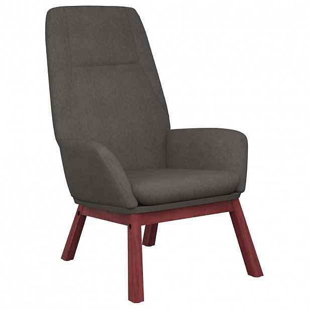 vidaXL Relaxační židle tmavě šedá textil