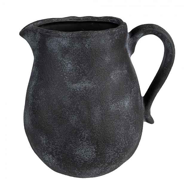 Granitový antik keramický dekorační baňatý džbán Granit L - 20*16*20cm Clayre & Eef