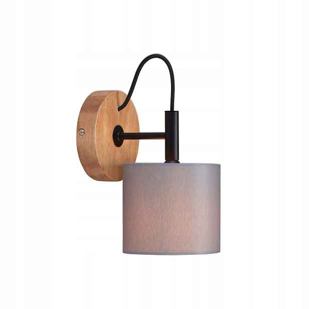 Nástěnné svítidlo E14 Dřevo Látka Nástěnná lampa do obývacího pokoje, ložnice, chodby, kanceláře
