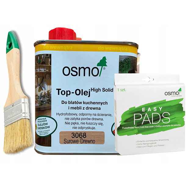 Osmo Top olej pro Blatové Desky 3068 Easy Pads Štětec