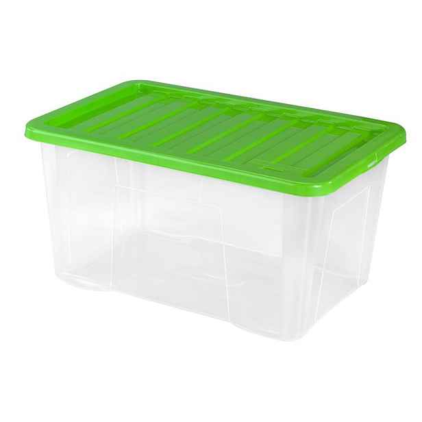 Plastový úložný box s víkem HEIDRUN Quasar 60l