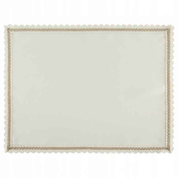 Ubrus na ubrousky 30x40 Lace krémový s šampaňským zdobením, sada 4 ks