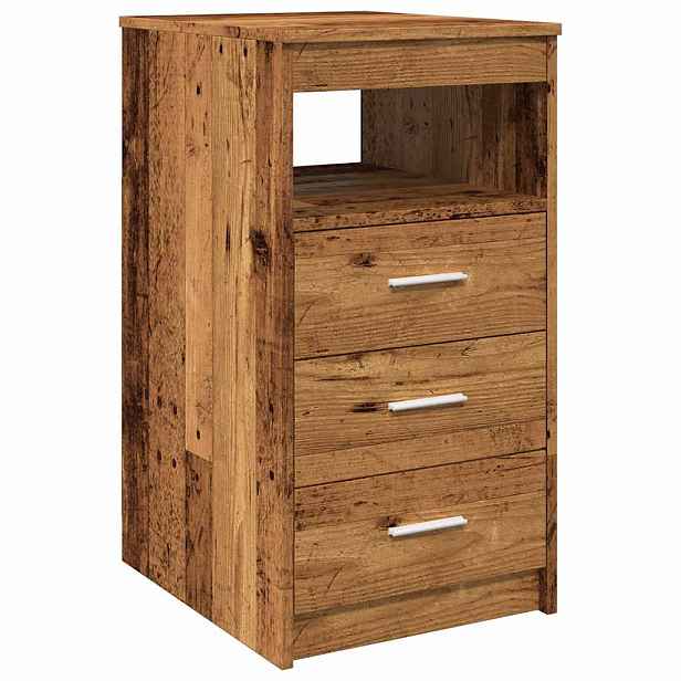 vidaXL Komoda se zásuvkami old wood 40 x 50 x 76 cm kompozitní dřevo