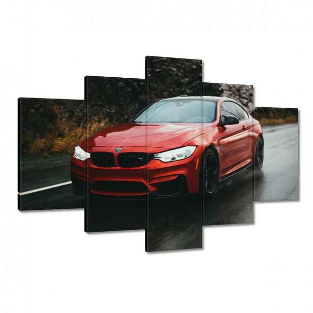 Obrazy 120x80 Červené Bmw Auto