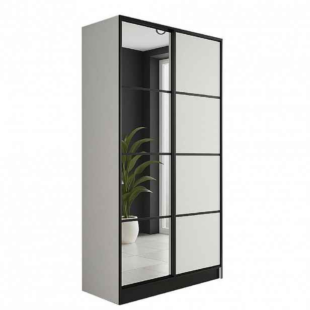 Kier Furniture ŠATNÍ SKŘÍŇ EDEN 2D v2- 105x205x39 cm- Bílá