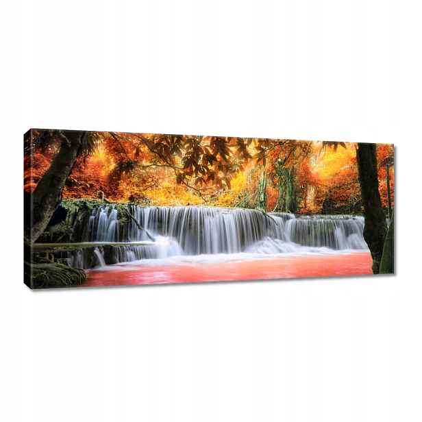 Obraz 100x40 Oranžový vodopád