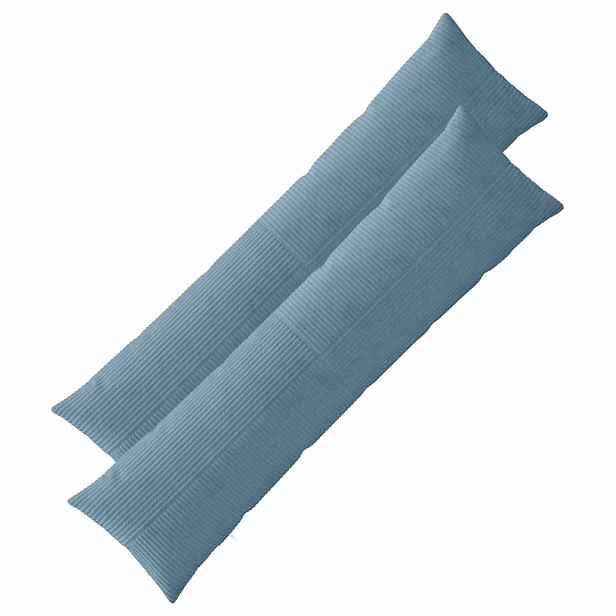 vidaXL Povlak na polštář 2 pcs ALMELO Modrá 40 x 145 cm manšestr